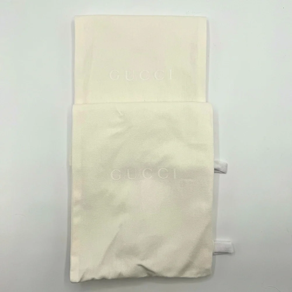 NEW NIB Gucci Logo Blue White Denim Jane Flat Slides EU 36.5 - Picture 7 of 8